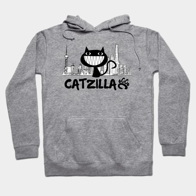 Catzilla Hoodie by The Night Owl's Atelier